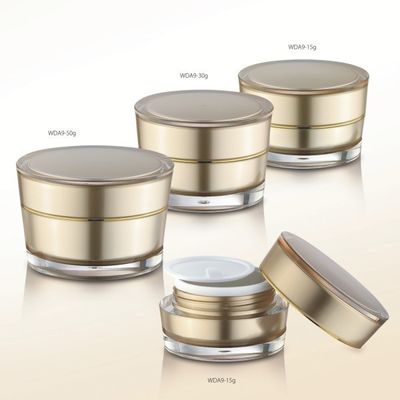 良い価格 オーダーメイド アクリル空き化粧品瓶 67/76mm 直径 クリーム化粧品瓶 オンライン