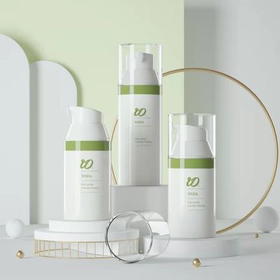 30ml/50ml 全プラスチック空気のないボトル スクリーンプリント 様々なサイズ